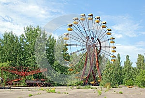 Abandoned amusement park in Pripyat