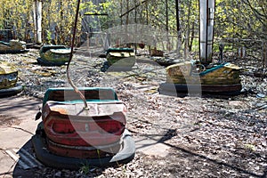 Abandoned amusement park in Pripyat, Chernobyl alienation zone