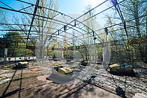 Abandoned amusement park in Pripyat, Chernobyl alienation zone