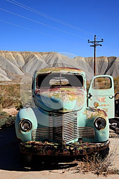 Abandoned antic old truck.