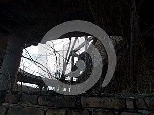 Abandoned; architectural; architecture; balcan; balkan; building; city; concrete; danger; depressive; downtown; expressway; fright photo
