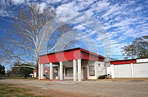Abandoned Automotive Garage and Gas Station in Rural East Texas