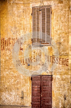 An abandoned bakery in Cassis, a small coastal town in Provence, south of France