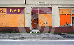 Abandoned bar and pub