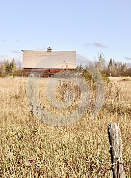 An Abandoned Barn is a Majestic Part of the Landscape.