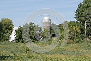 An Abandoned Barn a Silo