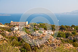 Abandoned barracks on the Sardinia