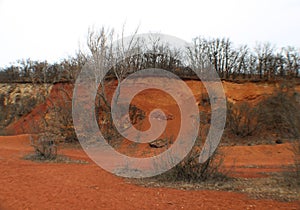 Abandoned bauxite mine