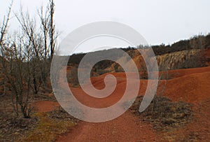 Abandoned bauxite mine