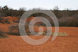 Abandoned bauxite mine