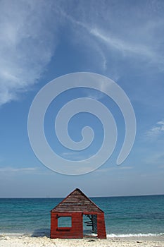 Abandoned beach house