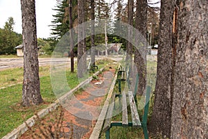 Abandoned benches