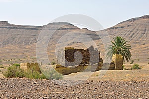 Abandoned berber village in Morocco