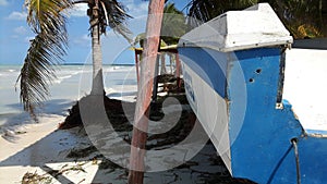 Abandoned Boat on Cuban Beach