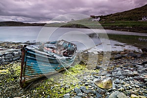 Abandoned boat on Isle of Lewis