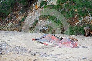 Abandoned Boat in Seaside Sands