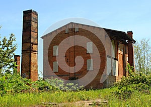 Abandoned brick factory. Caledon, Ontario, Canada photo