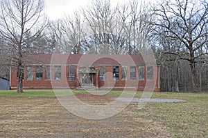 Old brick school building