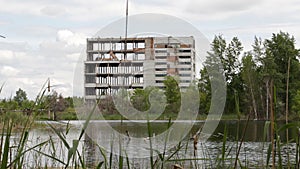 The abandoned building