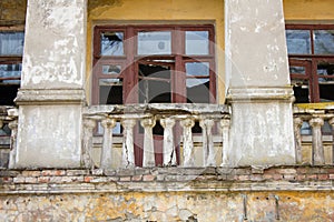 abandoned building with broken windows
