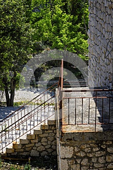 Abandoned building on Goli otok, political prison in ex Yugoslavia