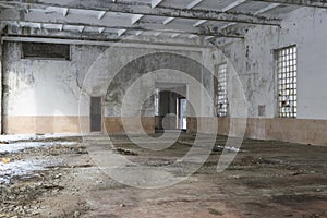 Abandoned building interior