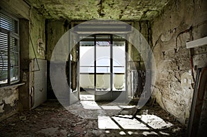 Abandoned building, interior