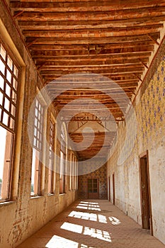 Abandoned building interior