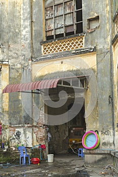 Abandoned building in Phnom Penh