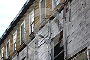 Abandoned building in the woods