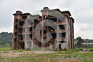 The abandoned buildings