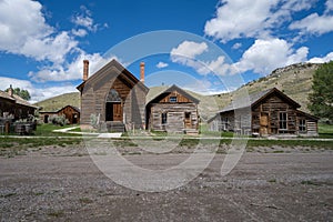 Abandoned buildings of Bannack Ghost Town in Montana