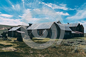 Abandoned buildings in Bodie ghost town