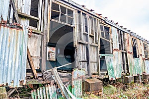 Abandoned buildings at Fort Dunree, Inishowen Peninsula - County Donegal, Ireland photo