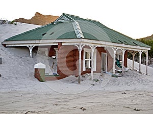 Abandoned buildings in Hout Bay, South Africa