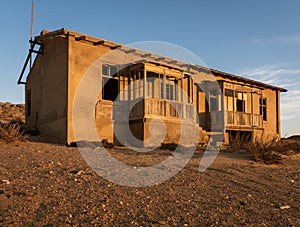 Abandoned buildings are left to rot in Kolmanskoppe