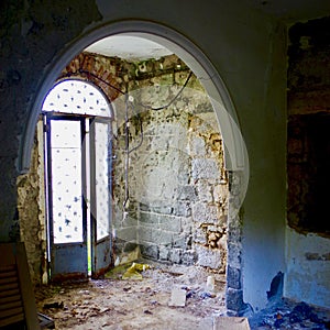 Abandoned Buildings in Leros, Greece, Dodecanese, Greece, Europe