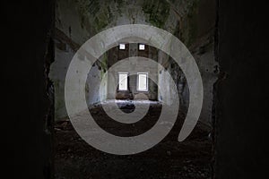 Abandoned Bunker. Inside a old Bunker