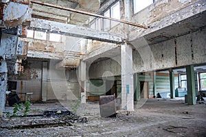 Abandoned canteen of Voronezh aluminum plant