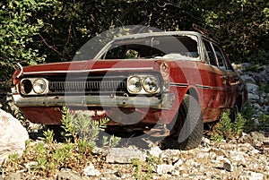 Abandoned car