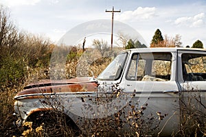 Abandoned car in wyoming