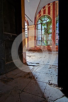 In an abandoned castle, in italy