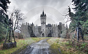 An abandoned castle. Nothing left anymore