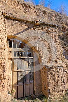 Abandoned cave dwelling