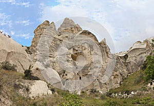 Abandoned caves in the mountains of Cappadocia