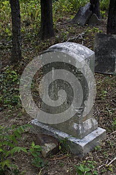 Abandoned cemetery from the 1800s