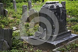 Abandoned cemetery from the 1800s