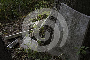 Abandoned cemetery from the 1800s