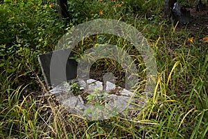 Abandoned cemetery from the 1800s