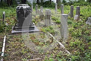 Abandoned cemetery from the 1800s